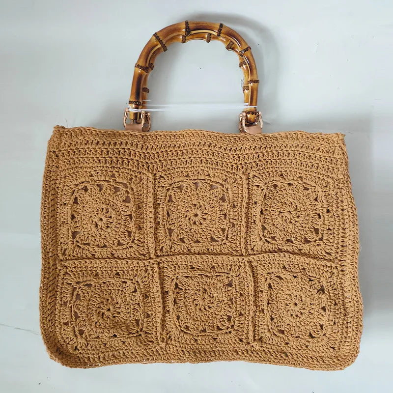 Tote Ravello – Artesanal em Algodão de Leite e Bambu