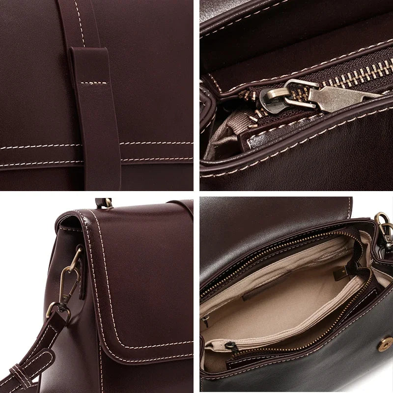 Bolsa Iesi – Couro Genuíno de Acabamento Glossy