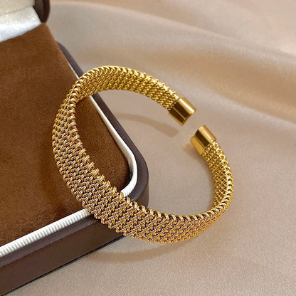 Bracelete Vintage Gold Weave