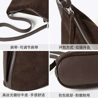 Bolsa Iseo – Camurça e Couro Genuíno