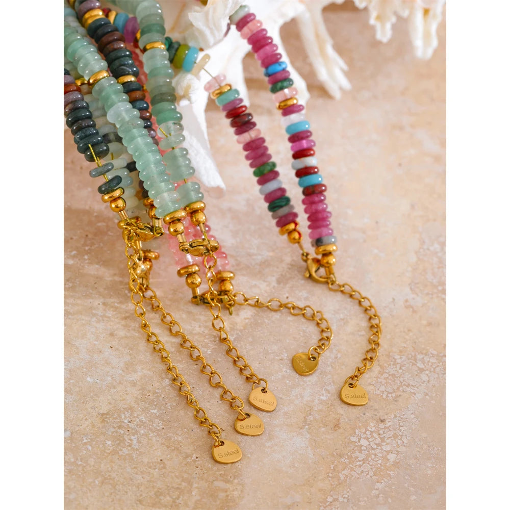 Colar Chroma em Pedras Naturais