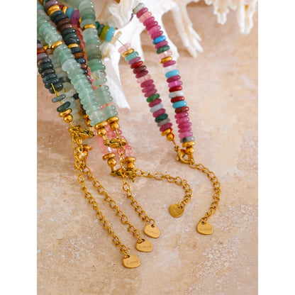 Colar Chroma em Pedras Naturais