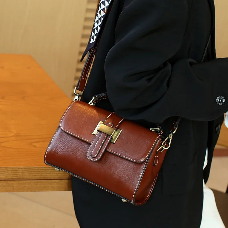 Bolsa Modena — Couro Genuíno Soft Veg-Tanned