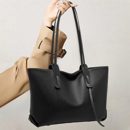 Bolsa Treviso Tote – Couro Genuíno de Grão Integral