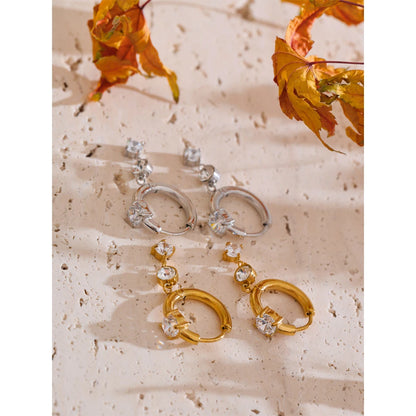 Brincos Crystal Drop
