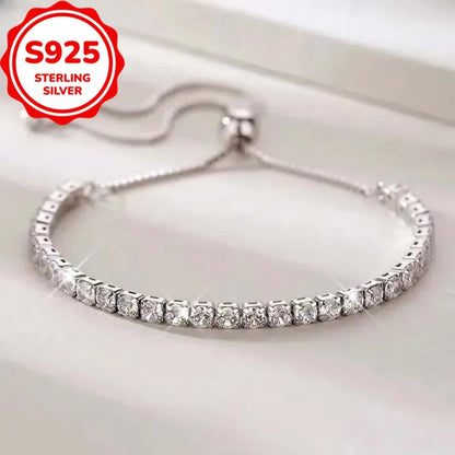 Pulseira Crystal Slim - Prata 925