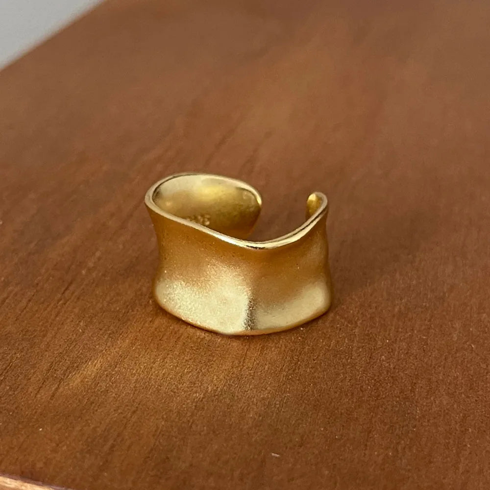 Anel Bold Sculptural Prata 925