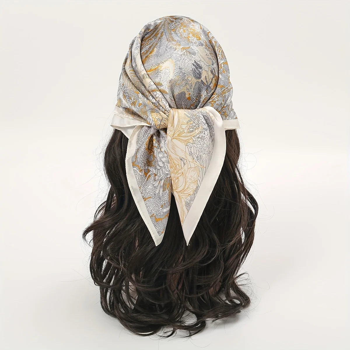 Lenço Floral Silk Touch 70x70