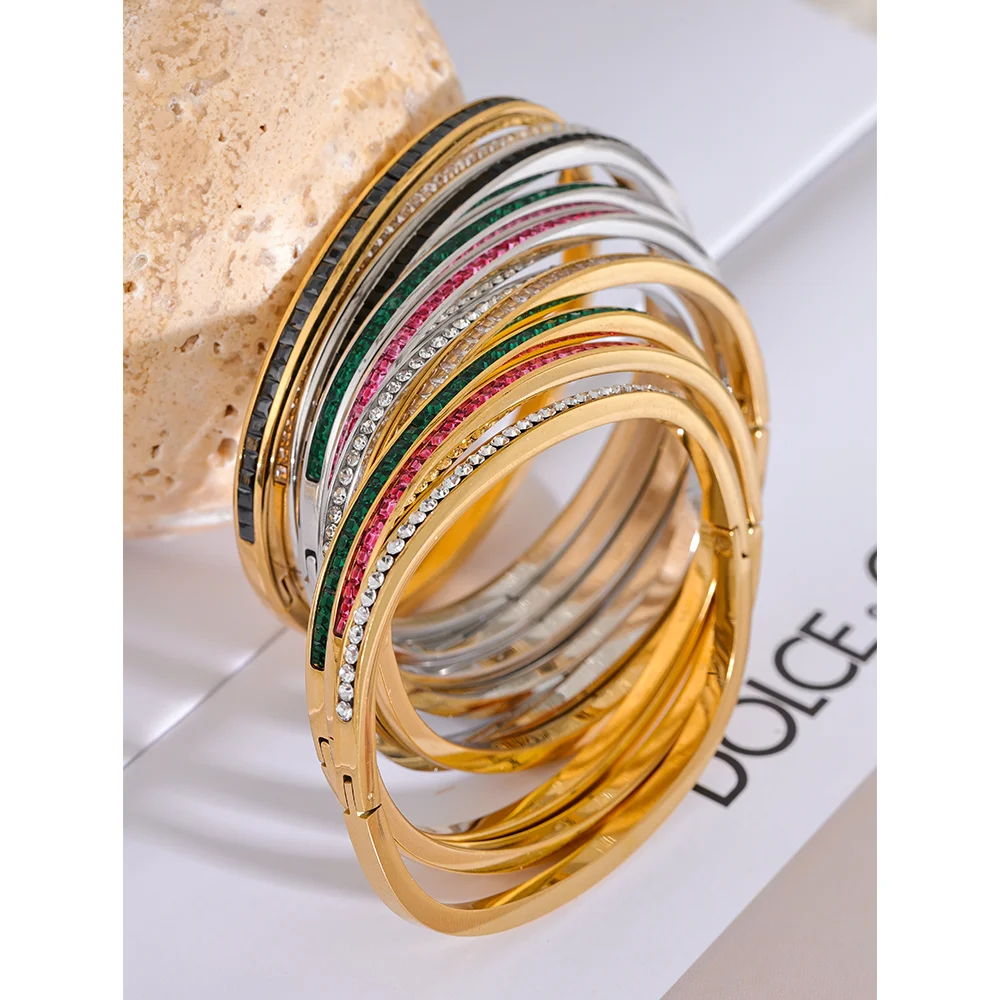 Bracelete Geométrico Zircônia