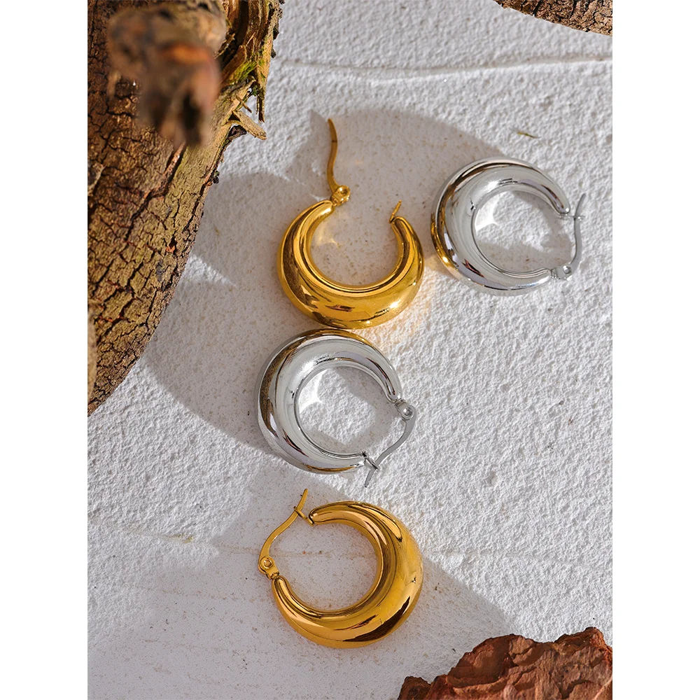 Brincos Bold Drop Hoop