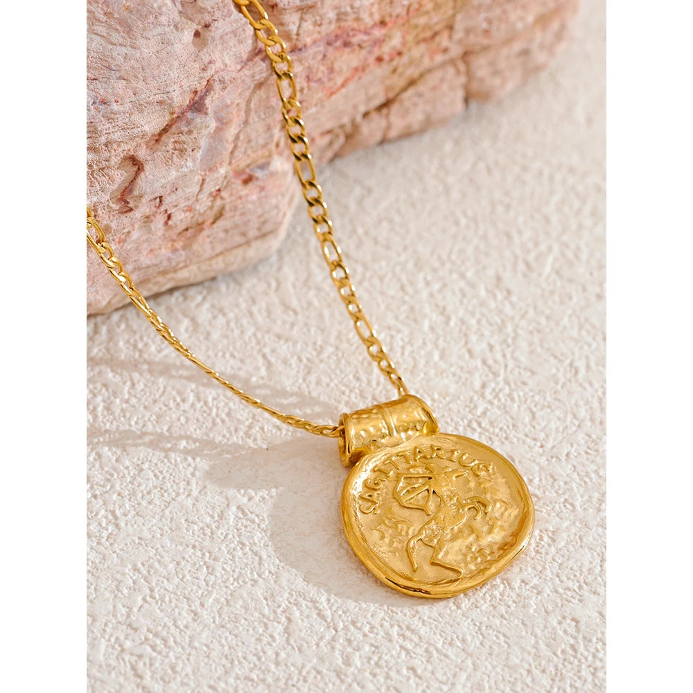 Colar Zodiac Coin