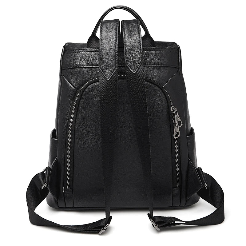 Mochila Antifurto Siena – Couro Genuíno de Grão Integral