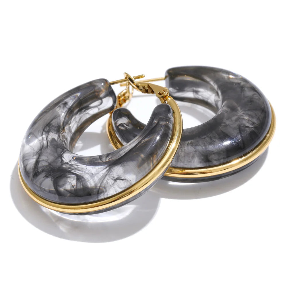 Brincos Resin Hoop