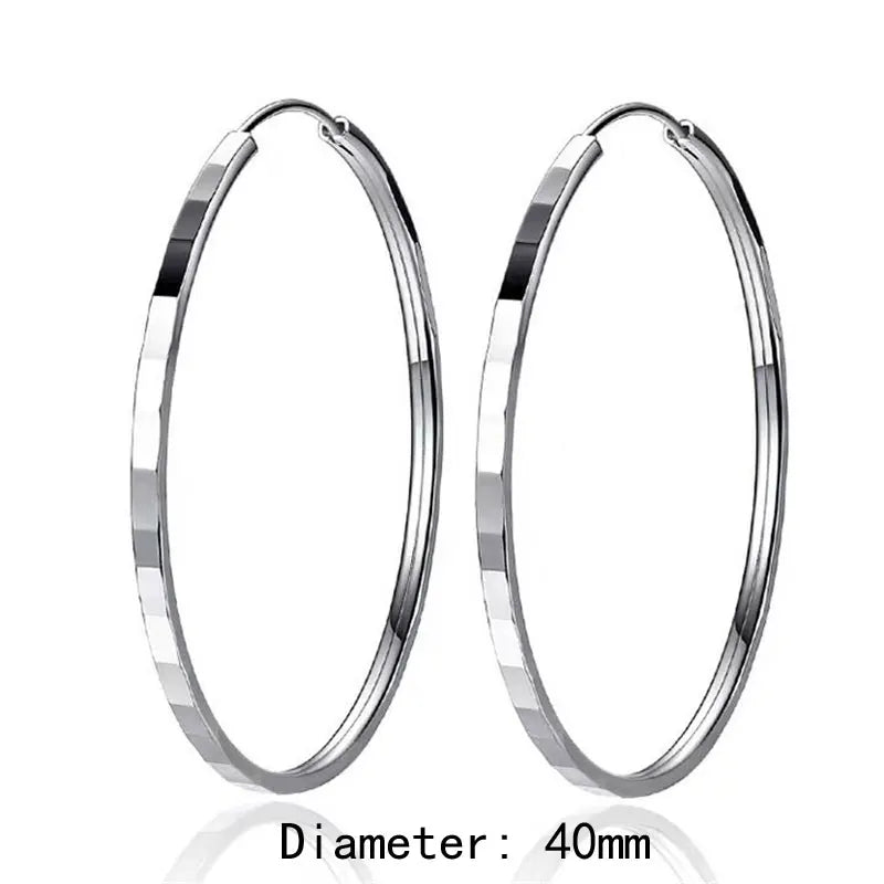 Argola Classic em Prata 925 e Ouro 18K