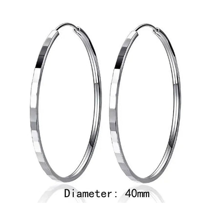 Argola Classic em Prata 925 e Ouro 18K