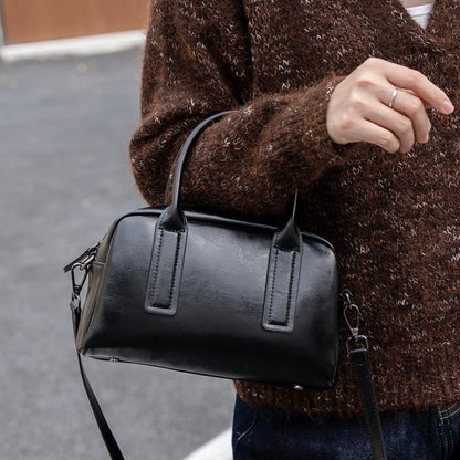 Bolsa Varese — Couro Genuíno de Acabamento Oil Wax