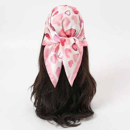Lenço Floral Silk Touch 70x70