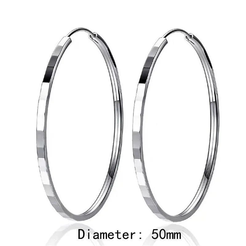Argola Classic em Prata 925 e Ouro 18K