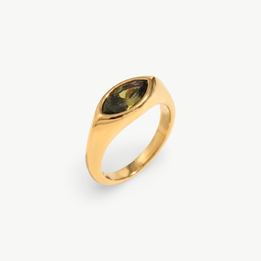 Anel Signet Marquise