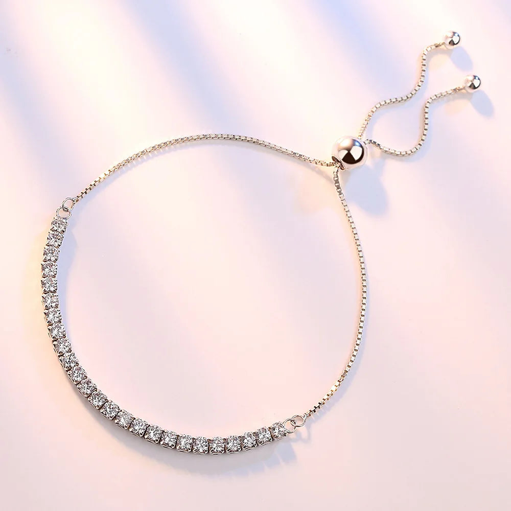 Pulseira Crystal Slim - Prata 925