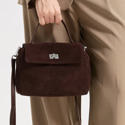 Bolsa Volterra – Couro Camurça Natural