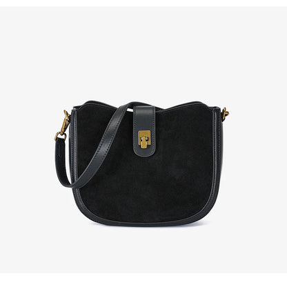 Bolsa Matera – Couro Genuíno de Acabamento Suede
