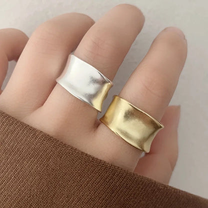 Anel Bold Sculptural Prata 925