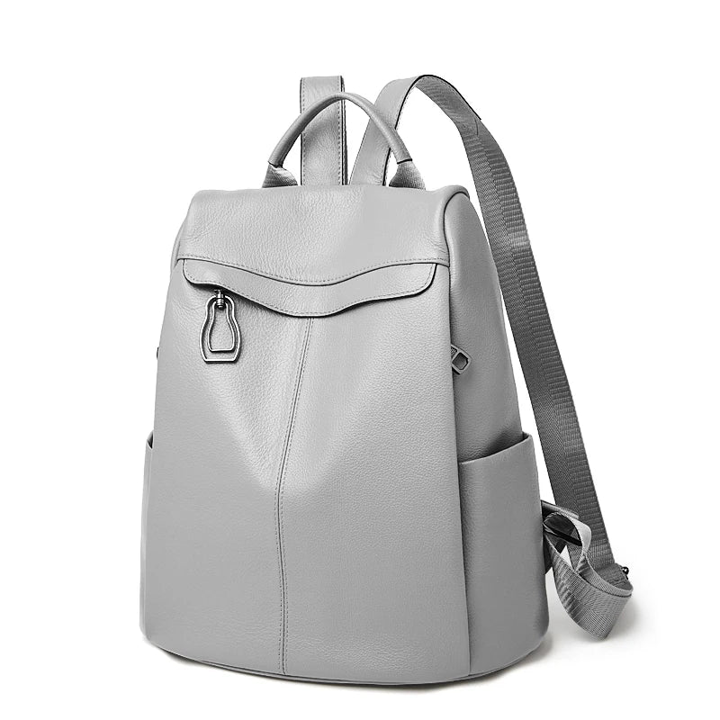 Mochila Antifurto Siena – Couro Genuíno de Grão Integral
