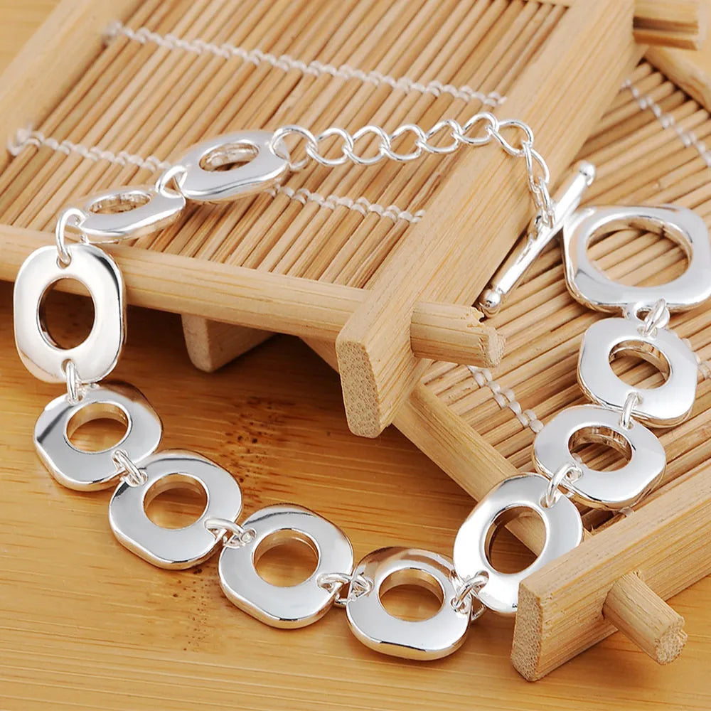 Pulseira Geometric Bold - Prata 925