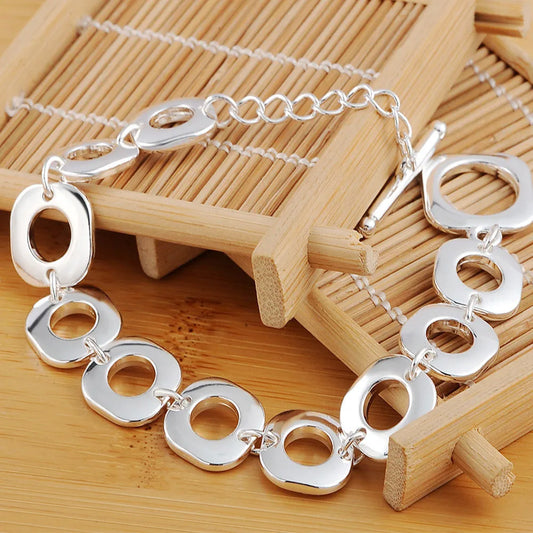 Pulseira Geometric Bold - Prata 925