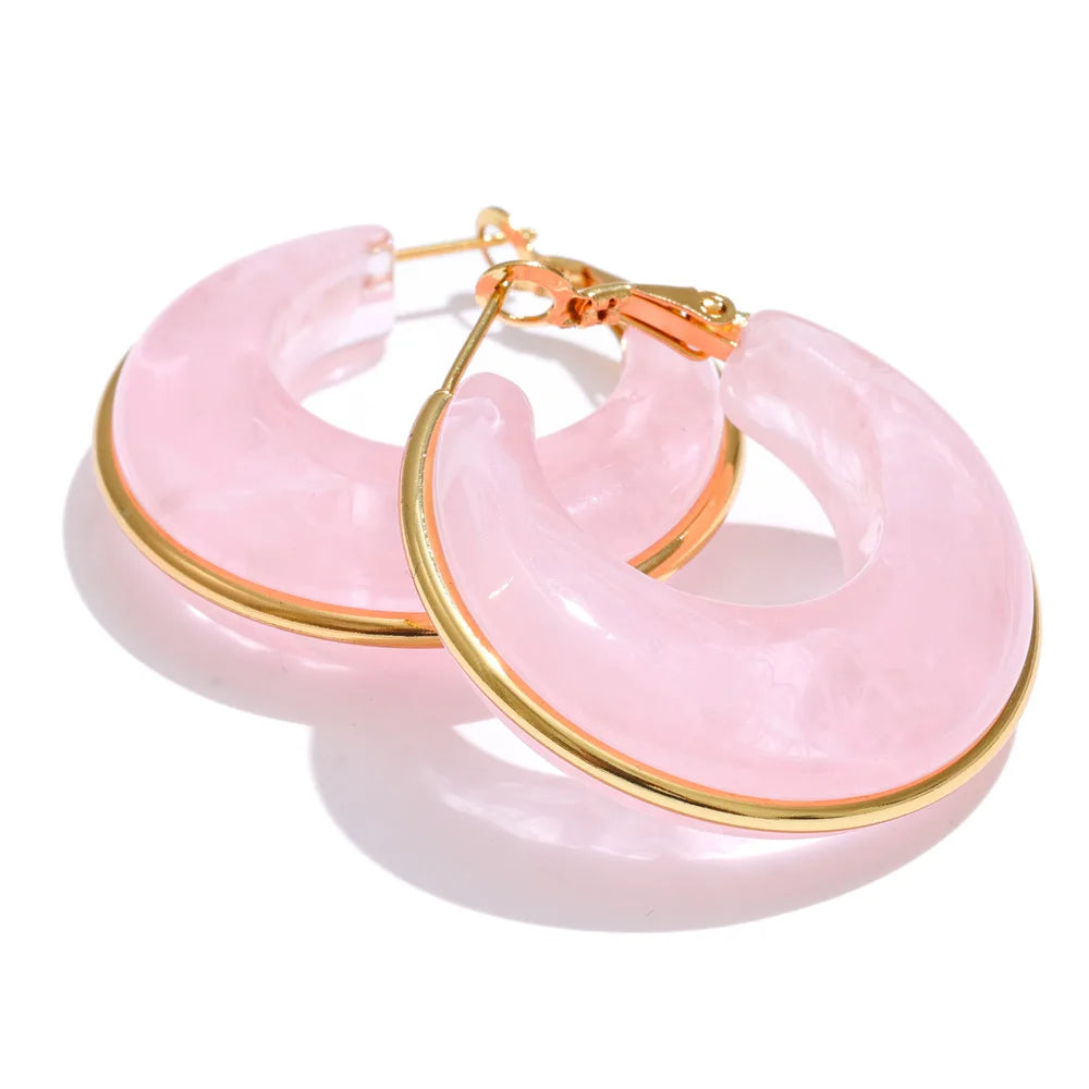Brincos Resin Hoop