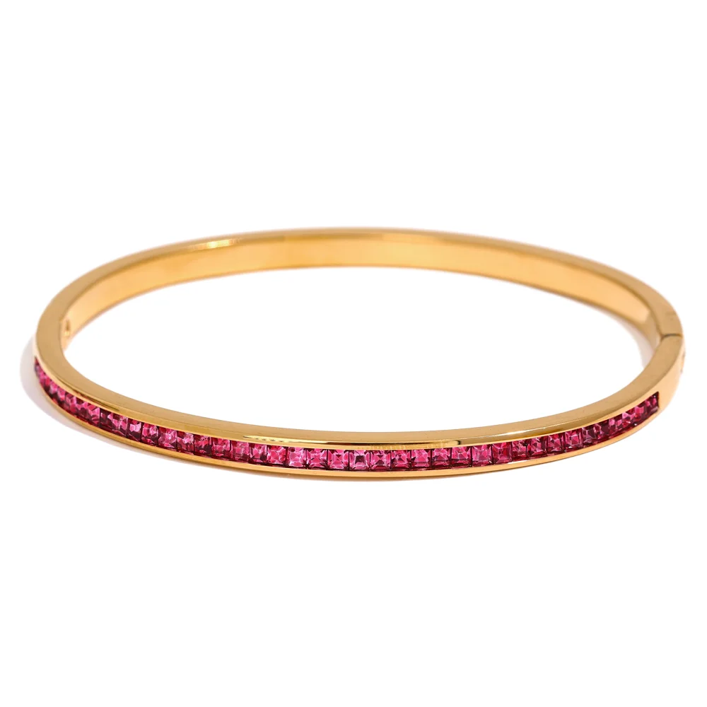Bracelete Geométrico Zircônia