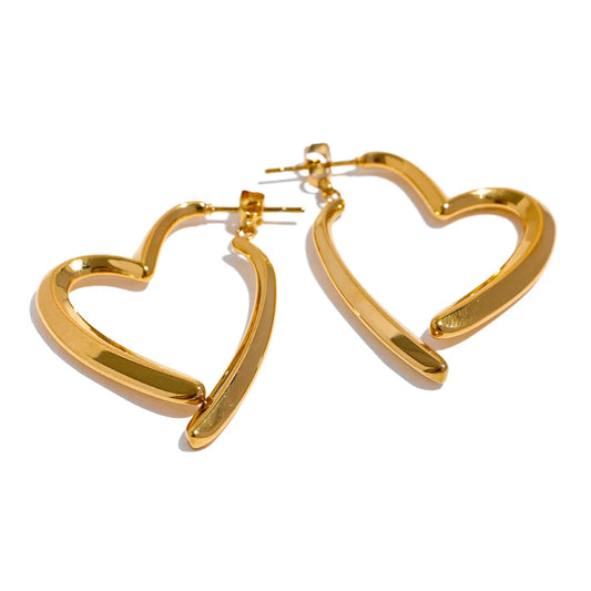 Brincos Knot Heart
