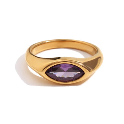 Anel Signet Marquise