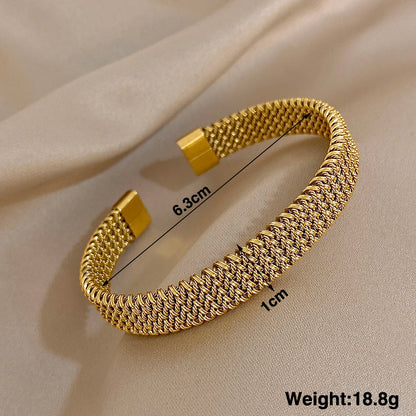 Bracelete Vintage Gold Weave