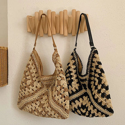 Bolsa Positano – Hobo em Trama de Fibra Artesanal