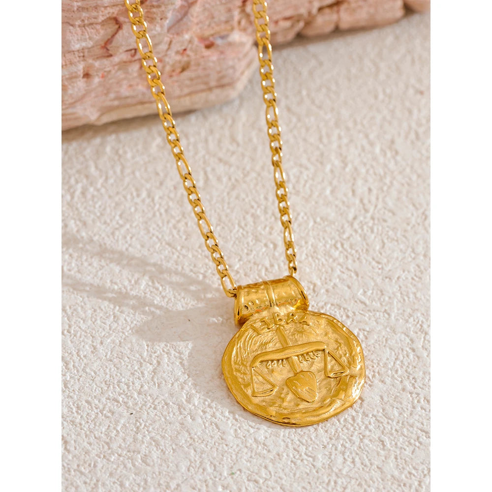 Colar Zodiac Coin