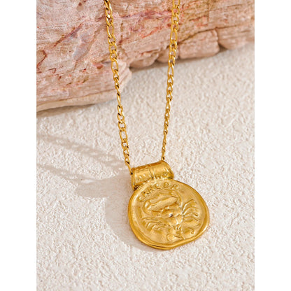 Colar Zodiac Coin
