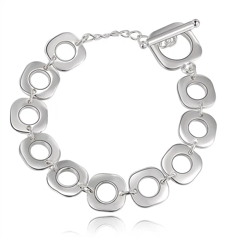 Pulseira Geometric Bold - Prata 925