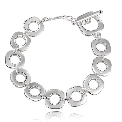 Pulseira Geometric Bold - Prata 925