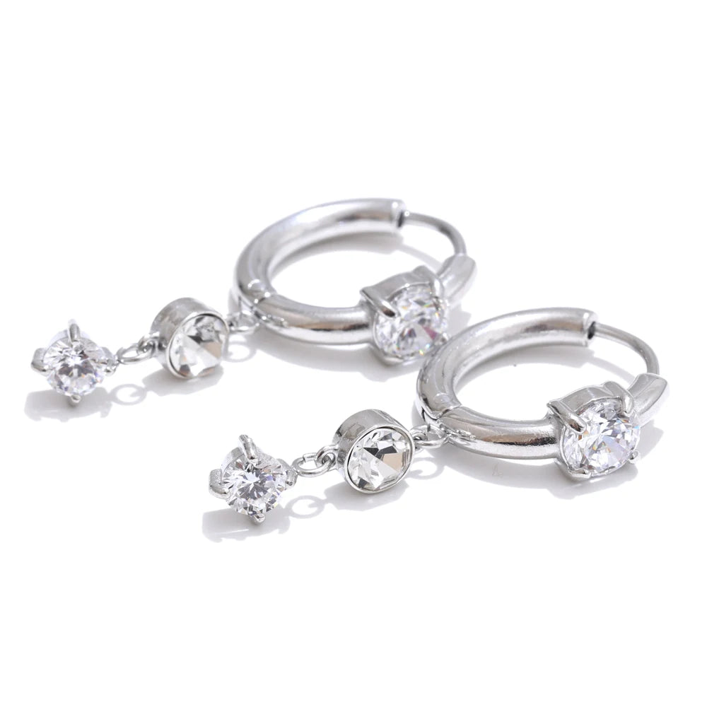 Brincos Crystal Drop