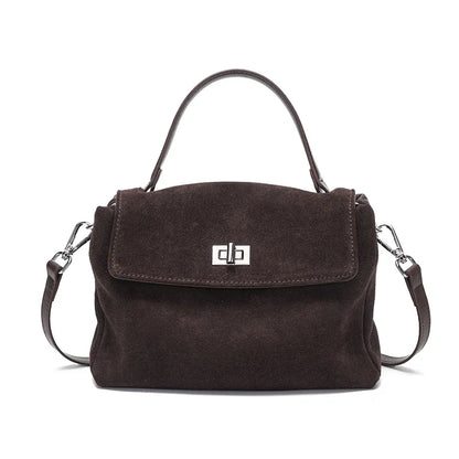 Bolsa Volterra – Couro Camurça Natural