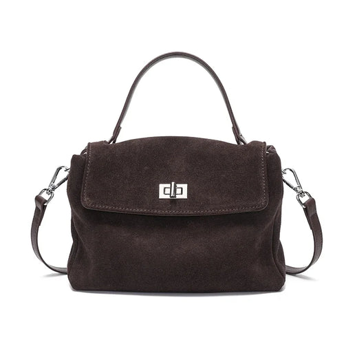 Bolsa Volterra – Couro Camurça Natural