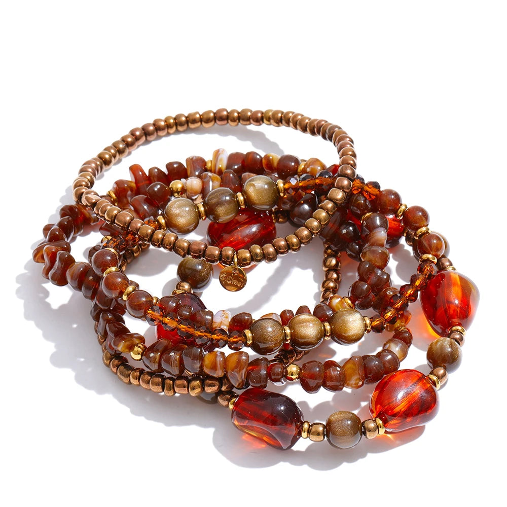 Pulseira Boho Multi-Camadas