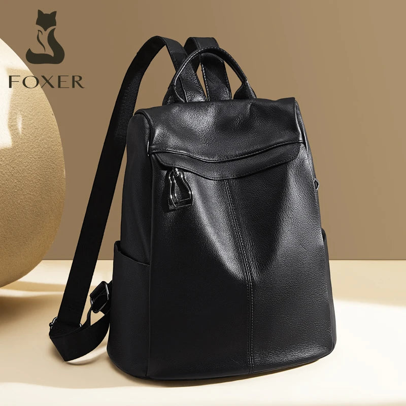 Mochila Antifurto Siena – Couro Genuíno de Grão Integral
