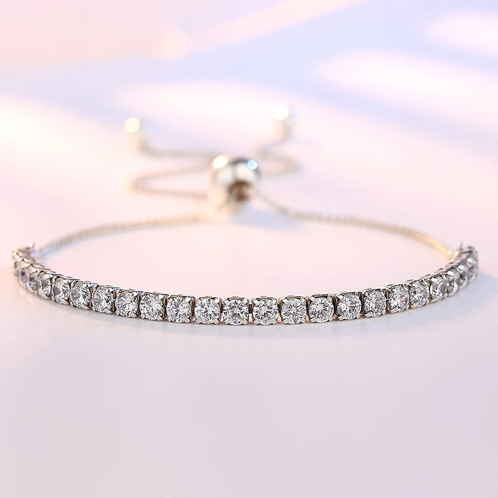Pulseira Crystal Slim - Prata 925