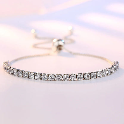 Pulseira Crystal Slim - Prata 925