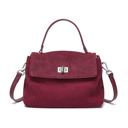 Bolsa Volterra – Couro Camurça Natural