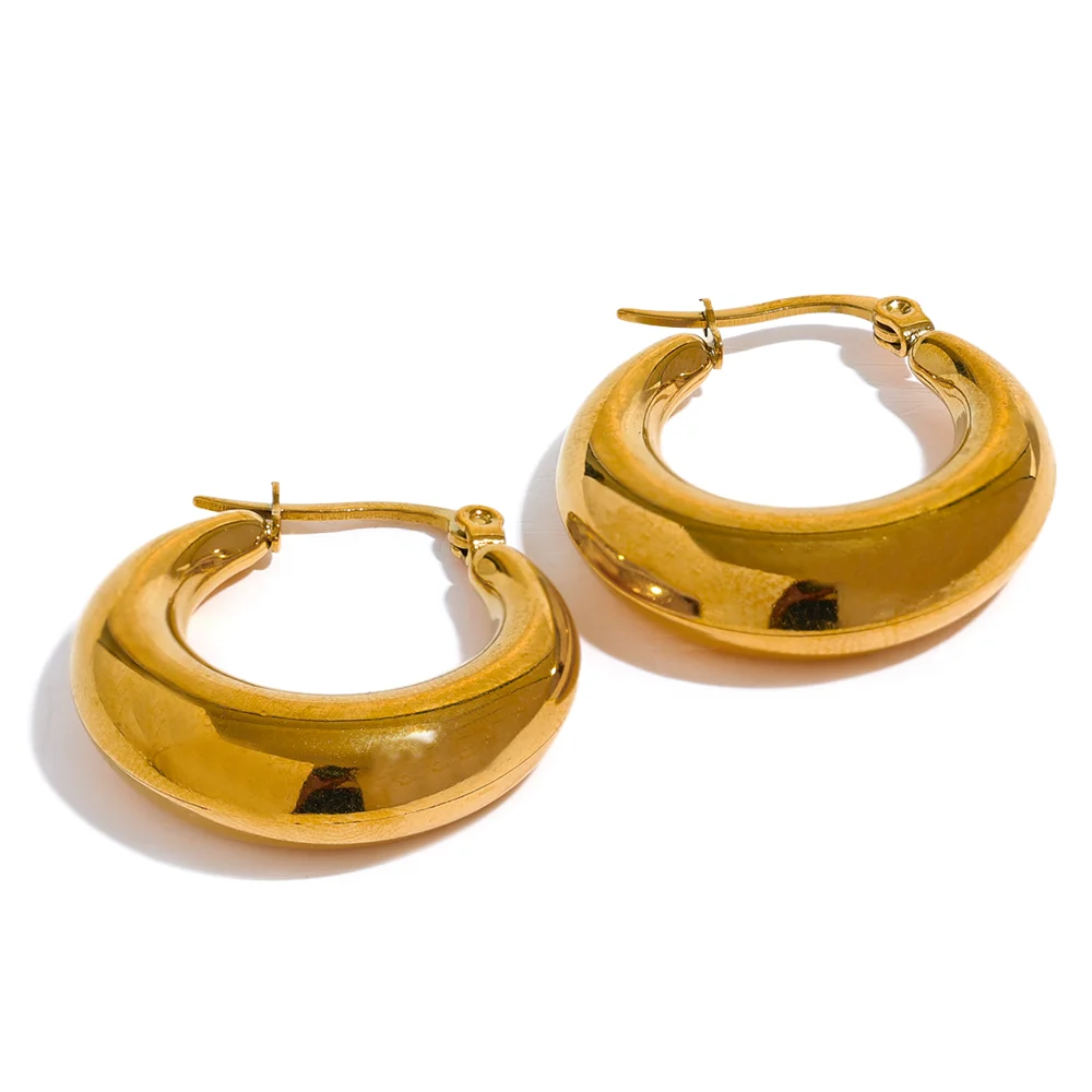 Brincos Bold Drop Hoop