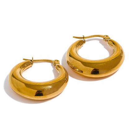 Brincos Bold Drop Hoop